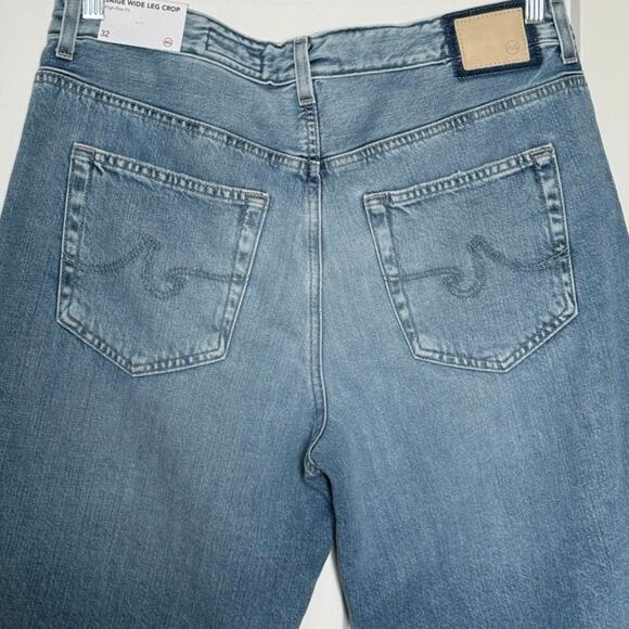 NWT AG Adriano Goldschmied Saige High Rise Wide Leg Crop Jeans Womens Size 32 - Picture 9 of 16